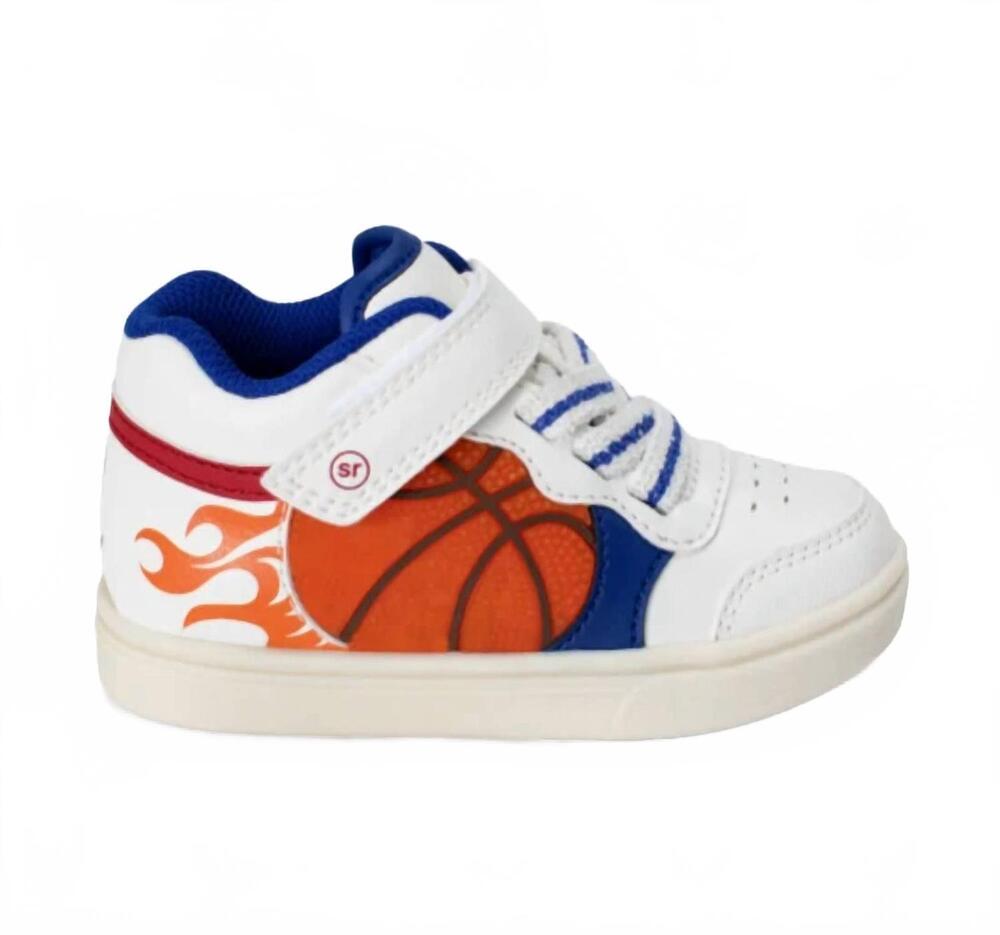 NEW STRIDE RITE kids lighted hoop dreams sneaker in white